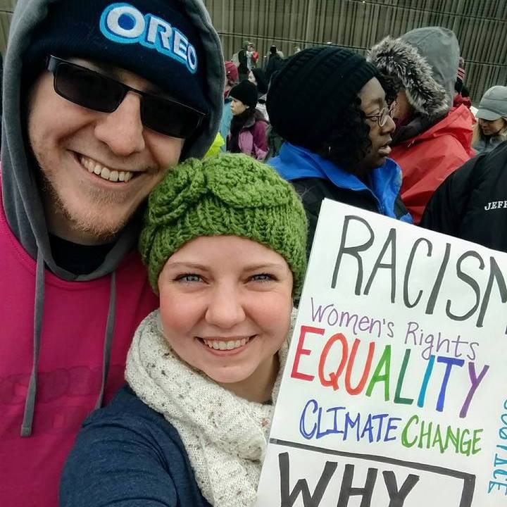 lauren and I at the Women's march